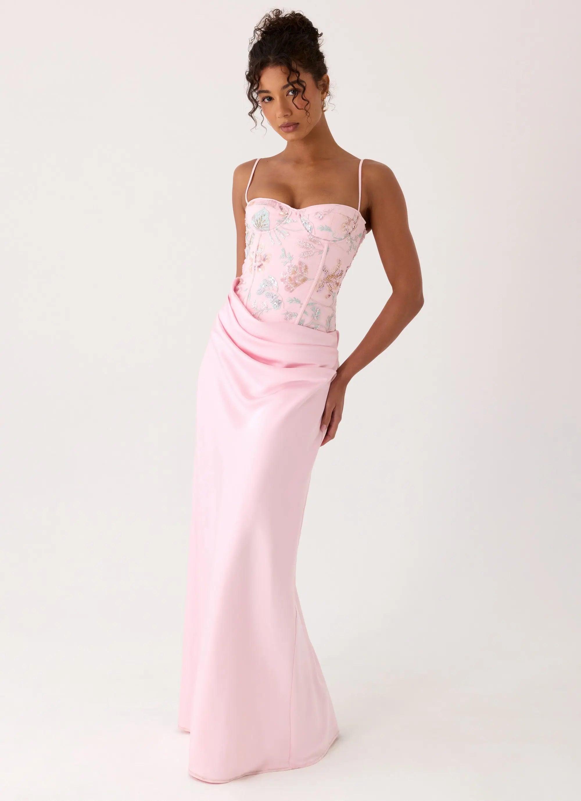 Women's Everbloom Collection | Maxi Dress for Women with Beaded Detail | Elegant Long Dress for Glamorous Occasions | Ma 4
