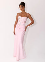 Women's Everbloom Collection | Maxi Dress for Women with Beaded Detail | Elegant Long Dress for Glamorous Occasions | Ma 6