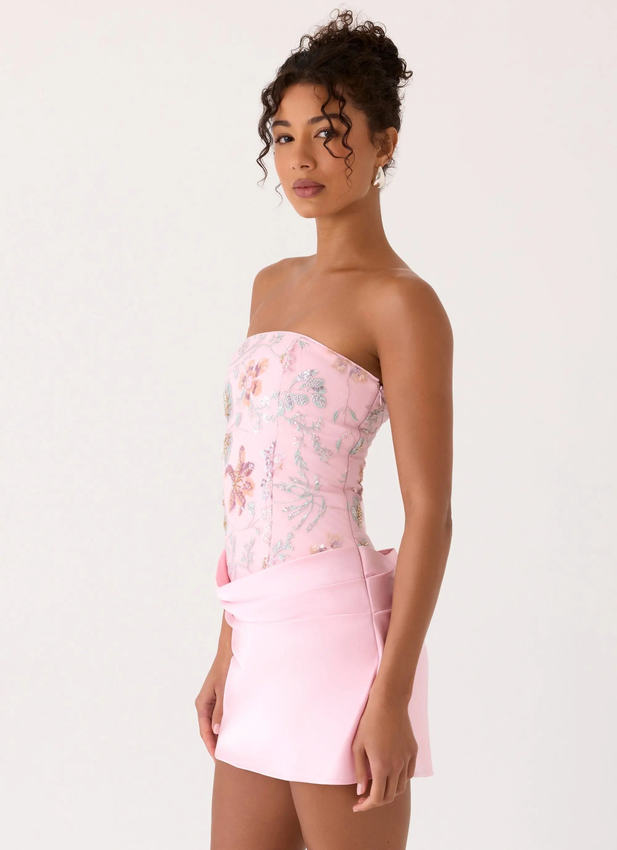 Women's Everbloom Collection | Women's Cocktail Dress with Beaded Detailing | Elegant Mini Dress for Stylish Evening Eve 5