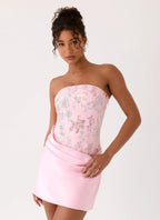 Women's Everbloom Collection | Women's Cocktail Dress with Beaded Detailing | Elegant Mini Dress for Stylish Evening Eve 7