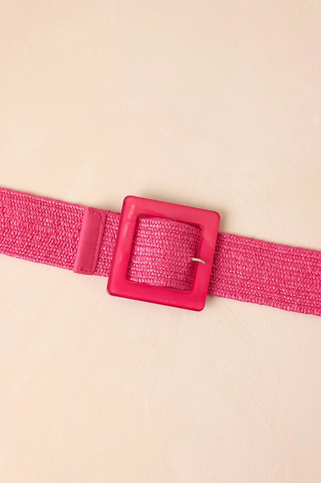 Women's Everything Falls Into Place Hot Pink Woven Straw Belt | This Belt Measures: 40.5" in Length 4