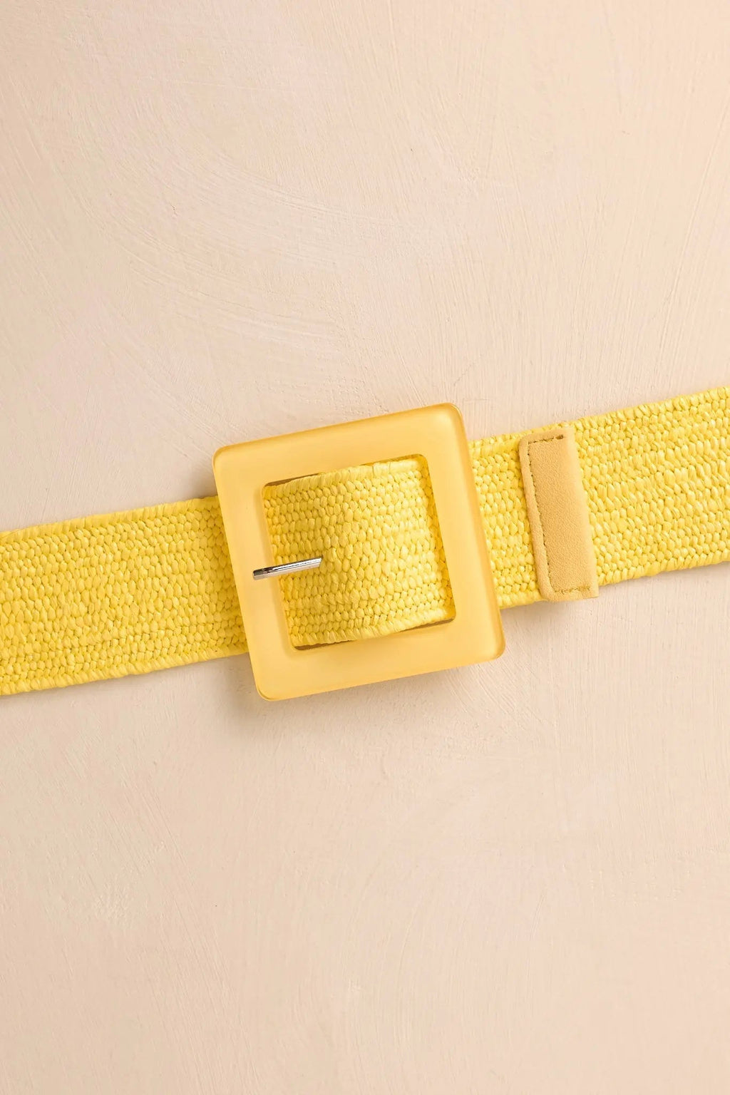 Women's Everything Falls Into Place Yellow Woven Straw Belt | This Belt Measures: 40.5" in Length 1
