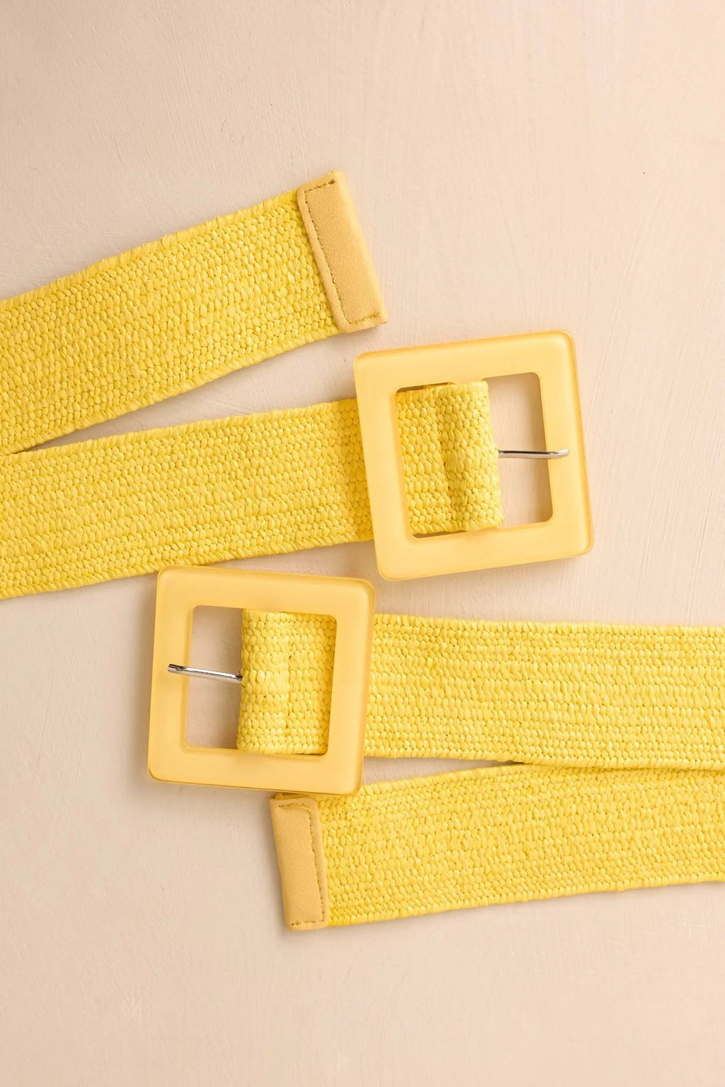 Women's Everything Falls Into Place Yellow Woven Straw Belt | This Belt Measures: 40.5" in Length 2