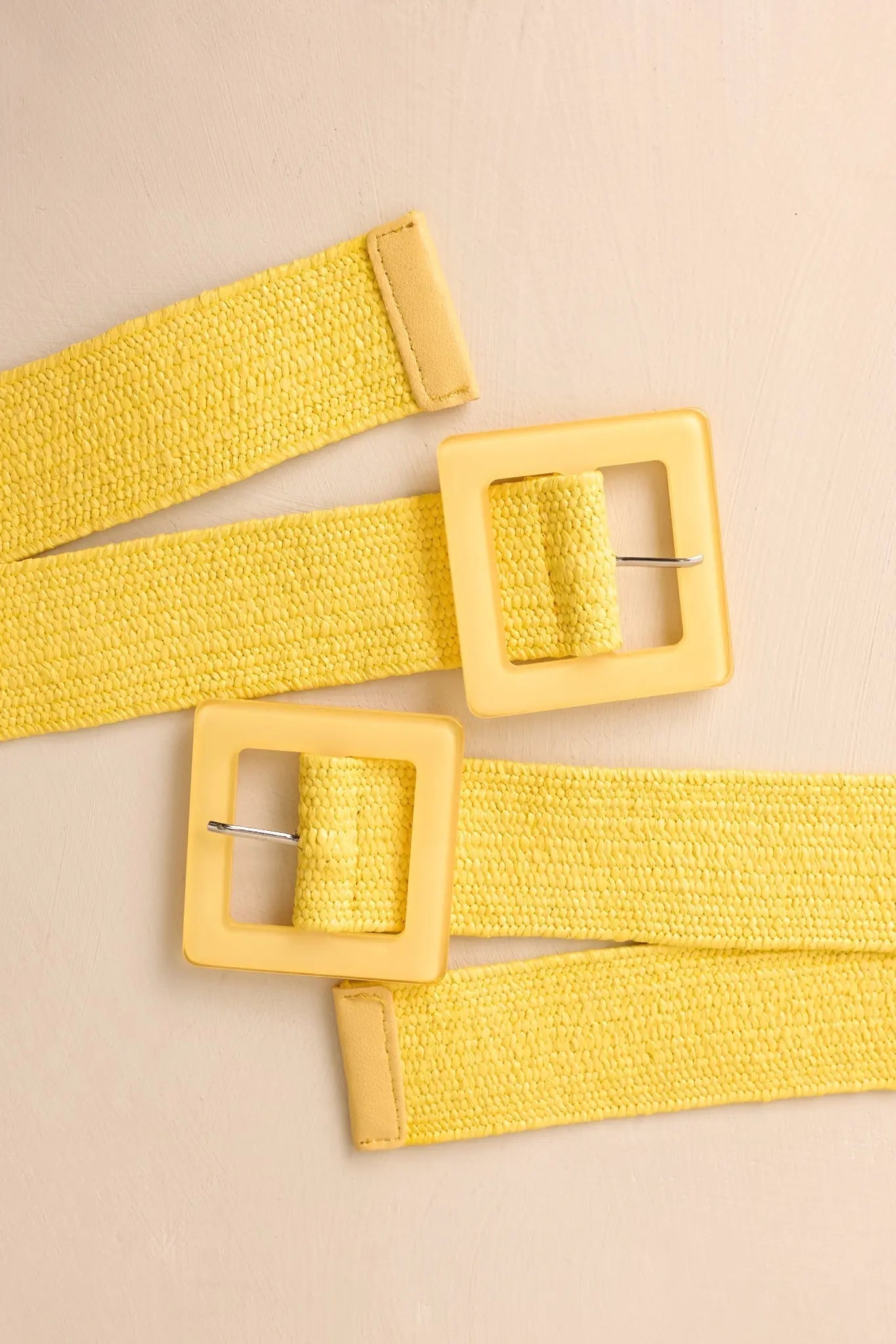 Women's Everything Falls Into Place Yellow Woven Straw Belt | This Belt Measures: 40.5" in Length 2