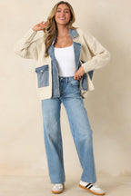 Women's Everything In Between Ivory Knit Denim Jacket | Shell: 100% Acrylic 4