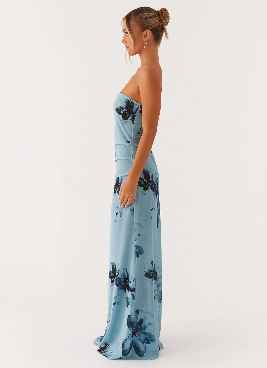 Women's Field Of Dreams | Maxi Dress with Strapless Neckline & Ruched Sides | Elegant Fit for Moonlit Adventures - Women 3