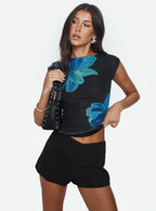 Women's Film Noir Tailored Shorts Black 7