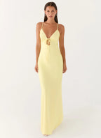 Flora Collection | Floral Maxi Dress with Elegant Tie Detail | Flowy Fit for Special Occasions - Women's 0