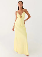 Flora Collection | Floral Maxi Dress with Elegant Tie Detail | Flowy Fit for Special Occasions - Women's 3