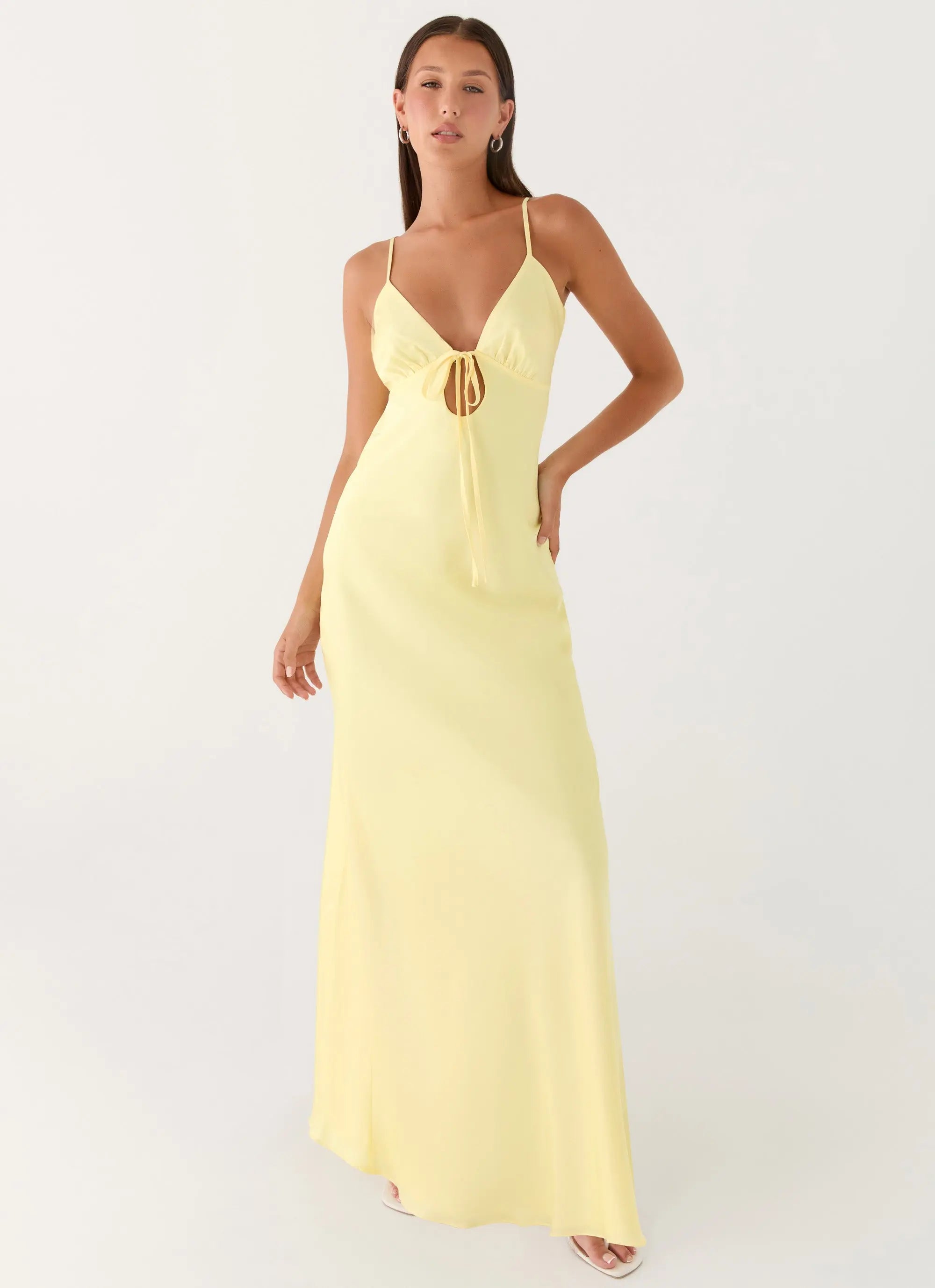 Flora Collection | Floral Maxi Dress with Elegant Tie Detail | Flowy Fit for Special Occasions - Women's 3