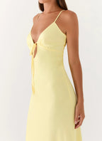 Flora Collection | Floral Maxi Dress with Elegant Tie Detail | Flowy Fit for Special Occasions - Women's 4