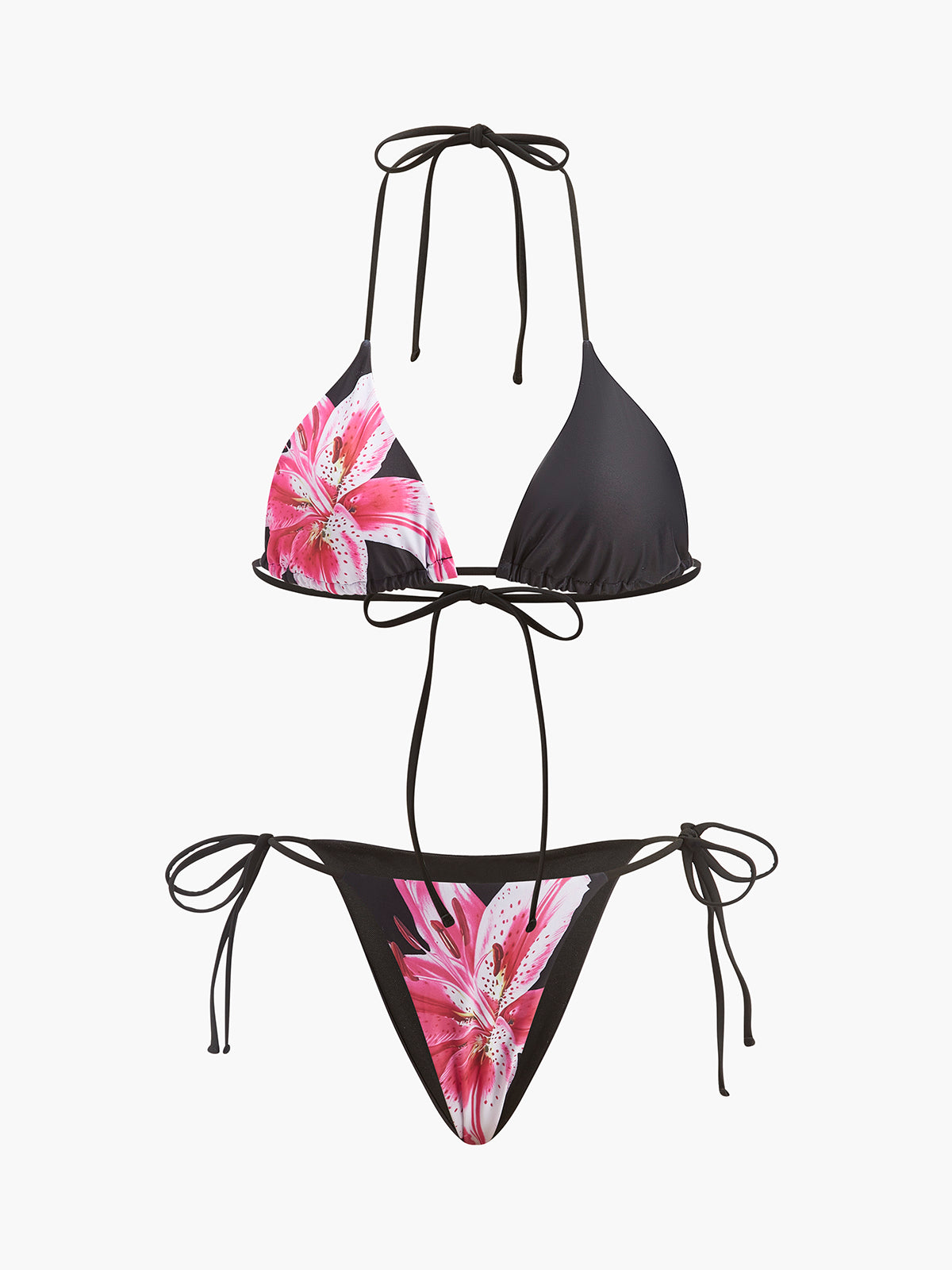 Floral High Waisted Bikini Set with Detachable Mesh Skirt | Stylish Comfort for Beach Days 1