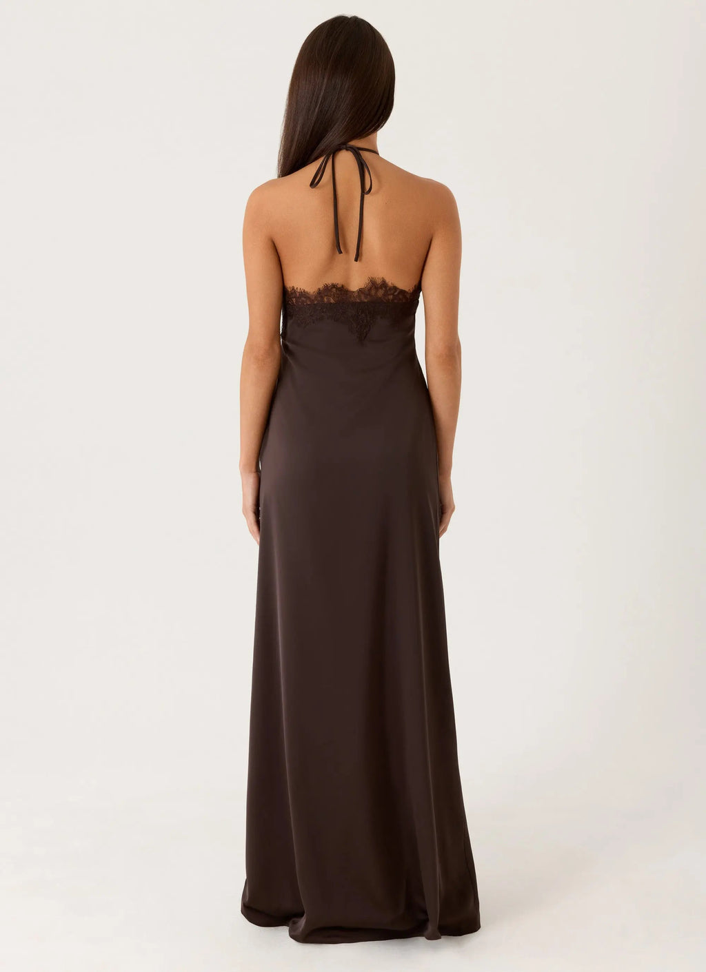 Women's Floral Maxi Dress with Halter Neck & Lace Trim | Flattering Long Dress for Effortless Style - Women's | Halter n 5