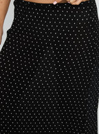 Women's Ford Maxi Skirt Onyx Polka Dot | Polka-dot Maxi skirt 5