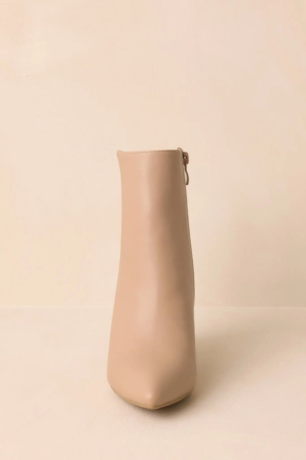 Women's From Here On Beige Faux Leather Block Heel Ankle Boots | Heel measures 3.5" 4