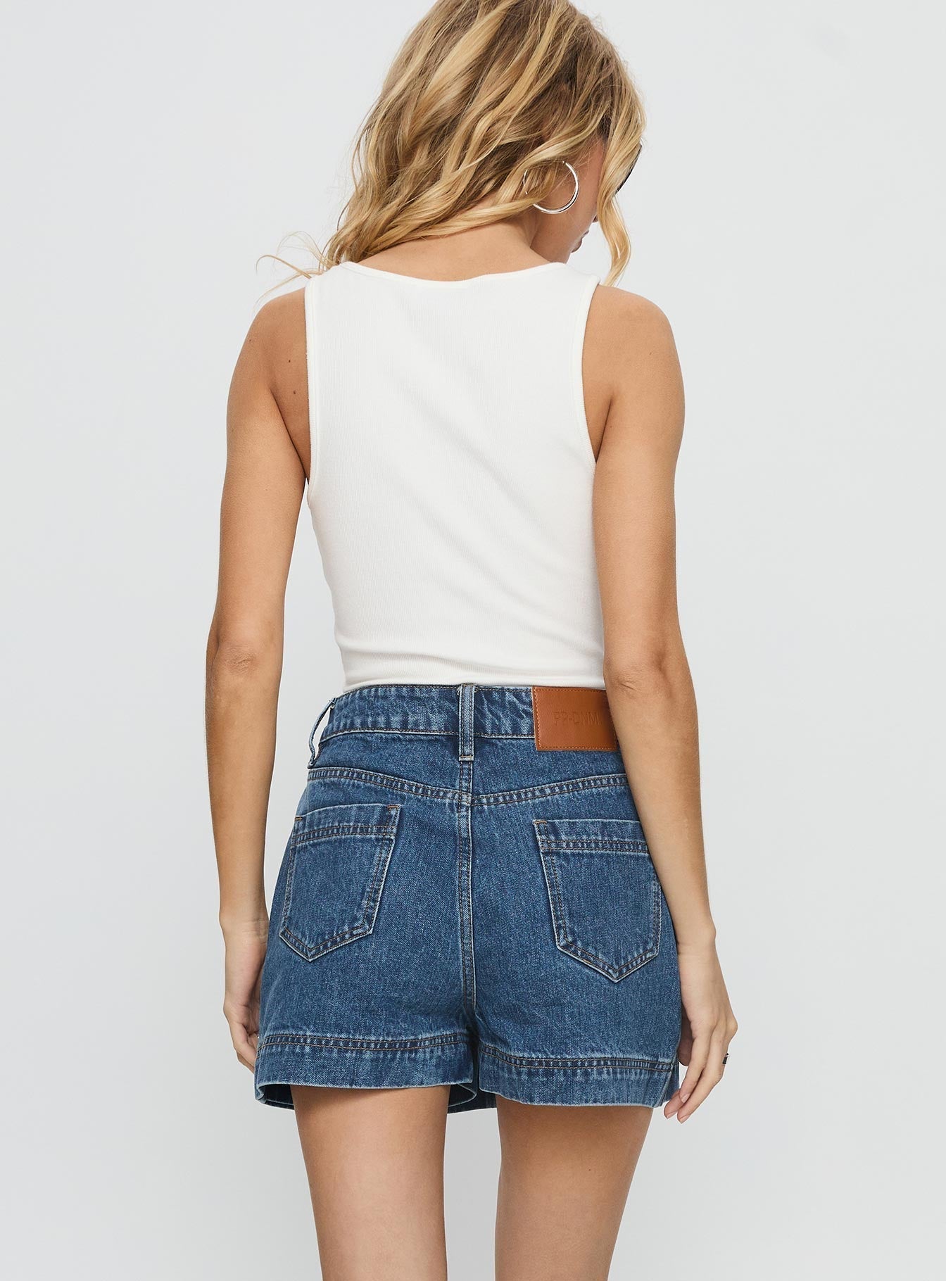 Women's Gazelle Denim Skort Mid Wash Petite | Princess Polly Petite 3