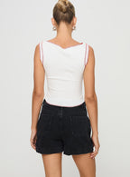 Women's Gazelle Denim Skort Washed Black | Mid-rise denim skort 4