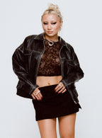 Women's Gigi Skort Black | Low-rise Skort 7