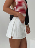 Women's Gigi Wrap Skort White | Wrap mid-rise Skort 0