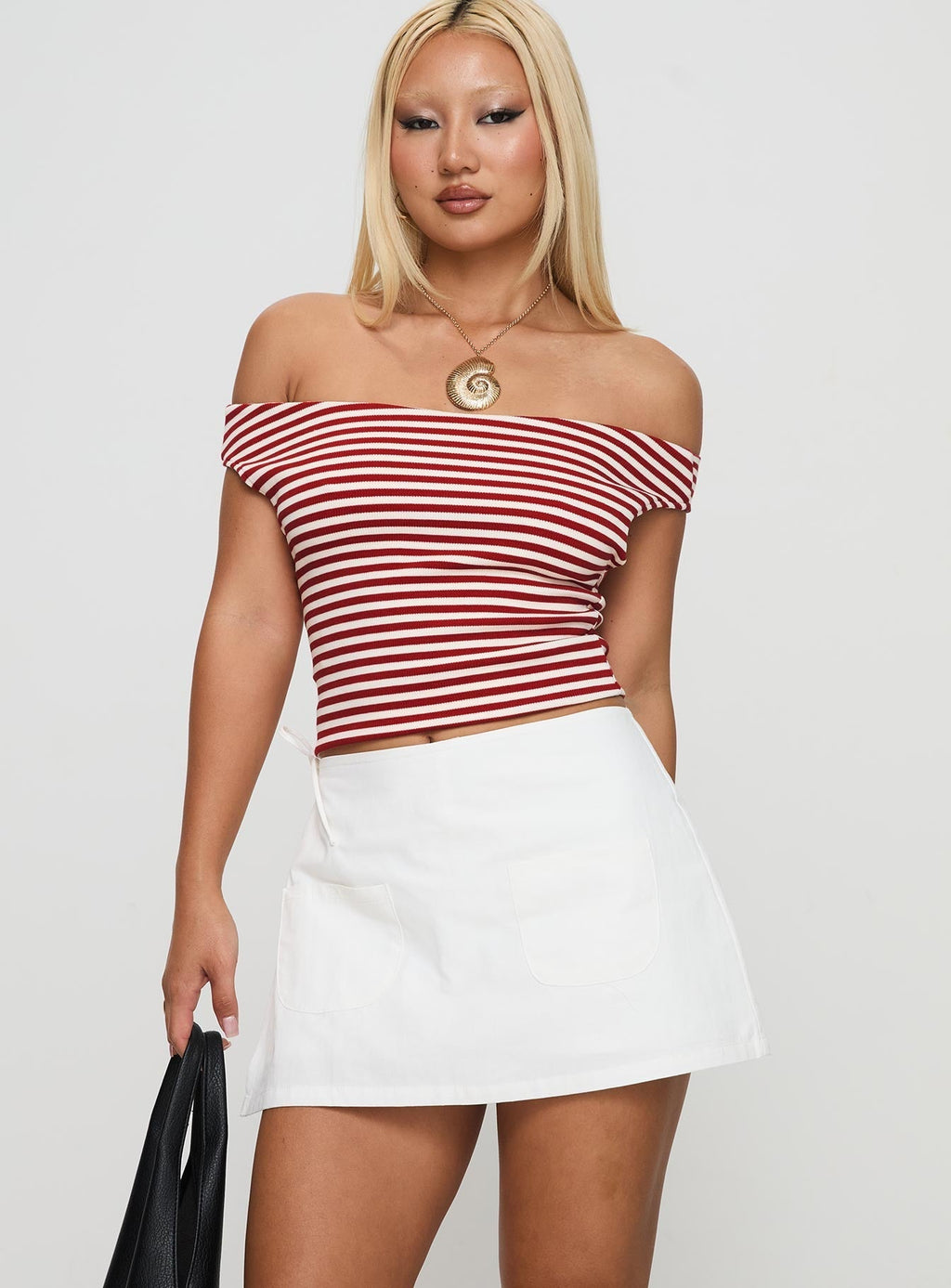 Women's Gigi Wrap Skort White | Wrap mid-rise Skort 1