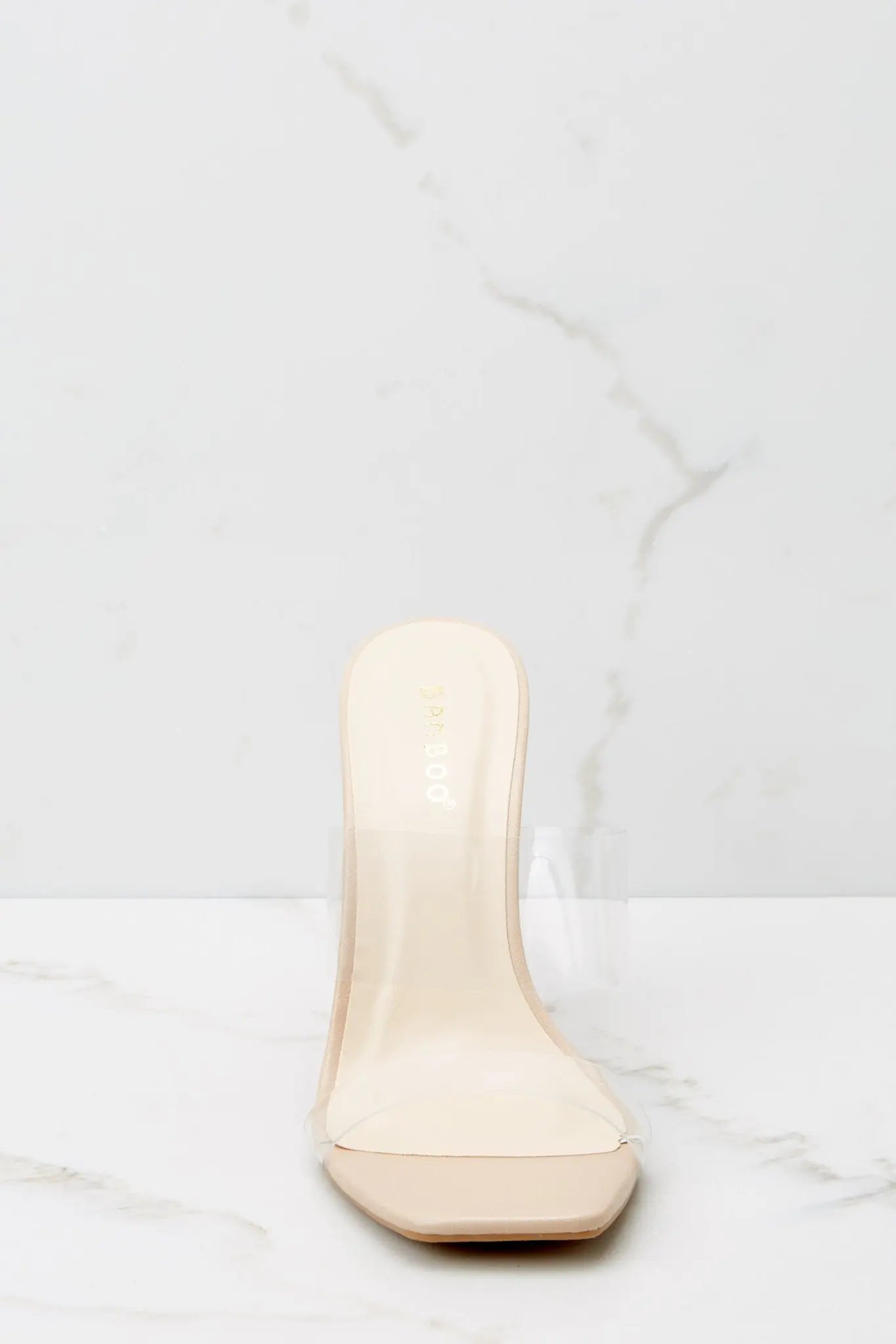 Women's Grand Entrance Nude Matte And Clear Heels | Non-skid sole 4