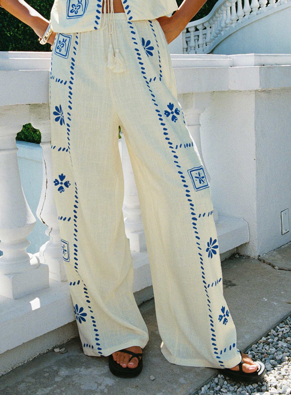 Women's Grazia Pants Cream / Blue 0