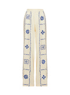 Women's Grazia Pants Cream / Blue 4