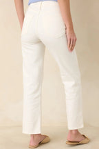 Women's Hard At Work White Straight Leg Jeans | 95% Cotton 4% Elasterell & 1% Spandex 5