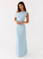 Women's Heart of Glass | Maxi Dress for Women with Off-Shoulder Design | Elegant Long Dress for Timeless Style | Off-sho 4