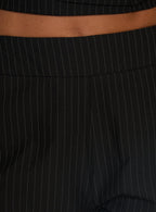 Women's Isalyn Tailored Capri Pants Black Pinstripe | Capri pants with tailored detailing 5
