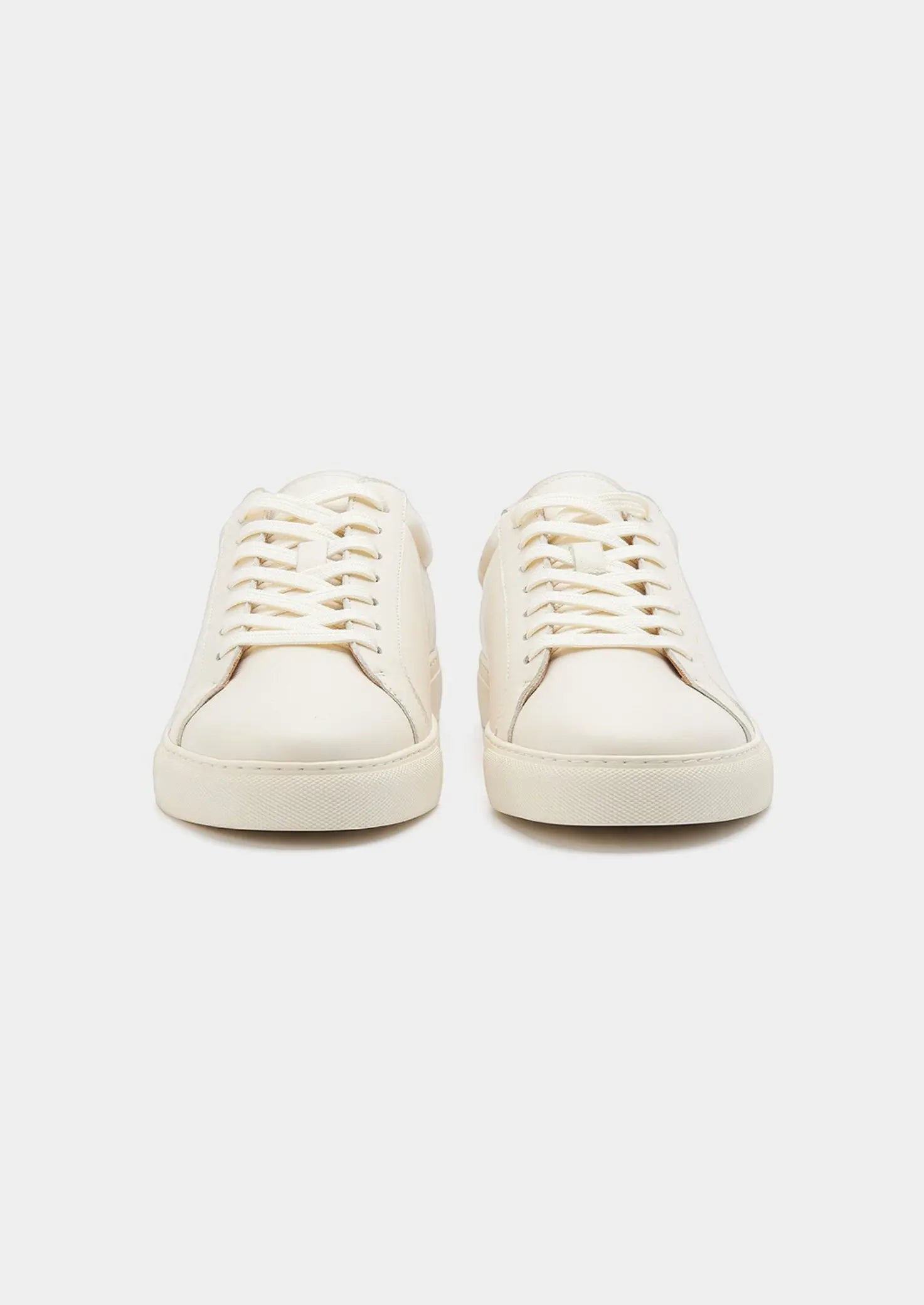 Women's Ivory Minimal Leather Sneaker 2