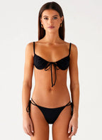 Women's Jaiya Collection | Black Triangle Bikini Top with Underwire Support | Adjustable Straps for Flattering Fit | Und 1