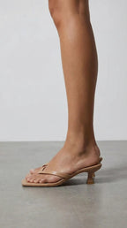 Women's Jessica Collection | Women's Sandals with Kitten Heel & Comfortable Toe Post | Chic Minimalist Design for Effort 8