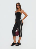 Women's Jobey Capri Pants Black | Capri pants with stripe detail & mid-rise fit 3
