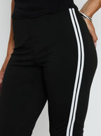 Women's Jobey Capri Pants Black | Capri pants with stripe detail & mid-rise fit 5