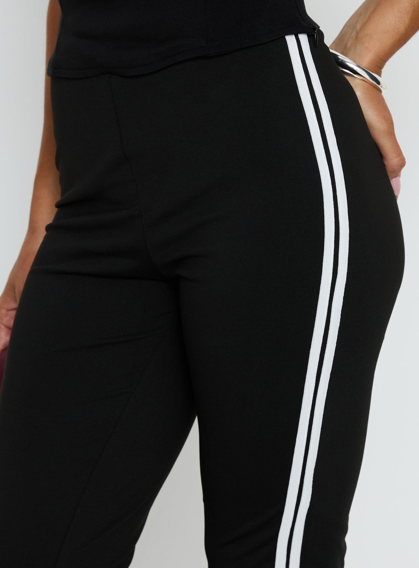 Women's Jobey Capri Pants Black | Capri pants with stripe detail & mid-rise fit 5