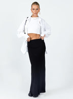 Women's Jodie Maxi Skirt Black | Linen blend maxi skirt 1