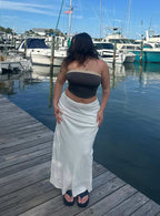 Women's Jodie Maxi Skirt White | Linen blend Maxi skirt 5