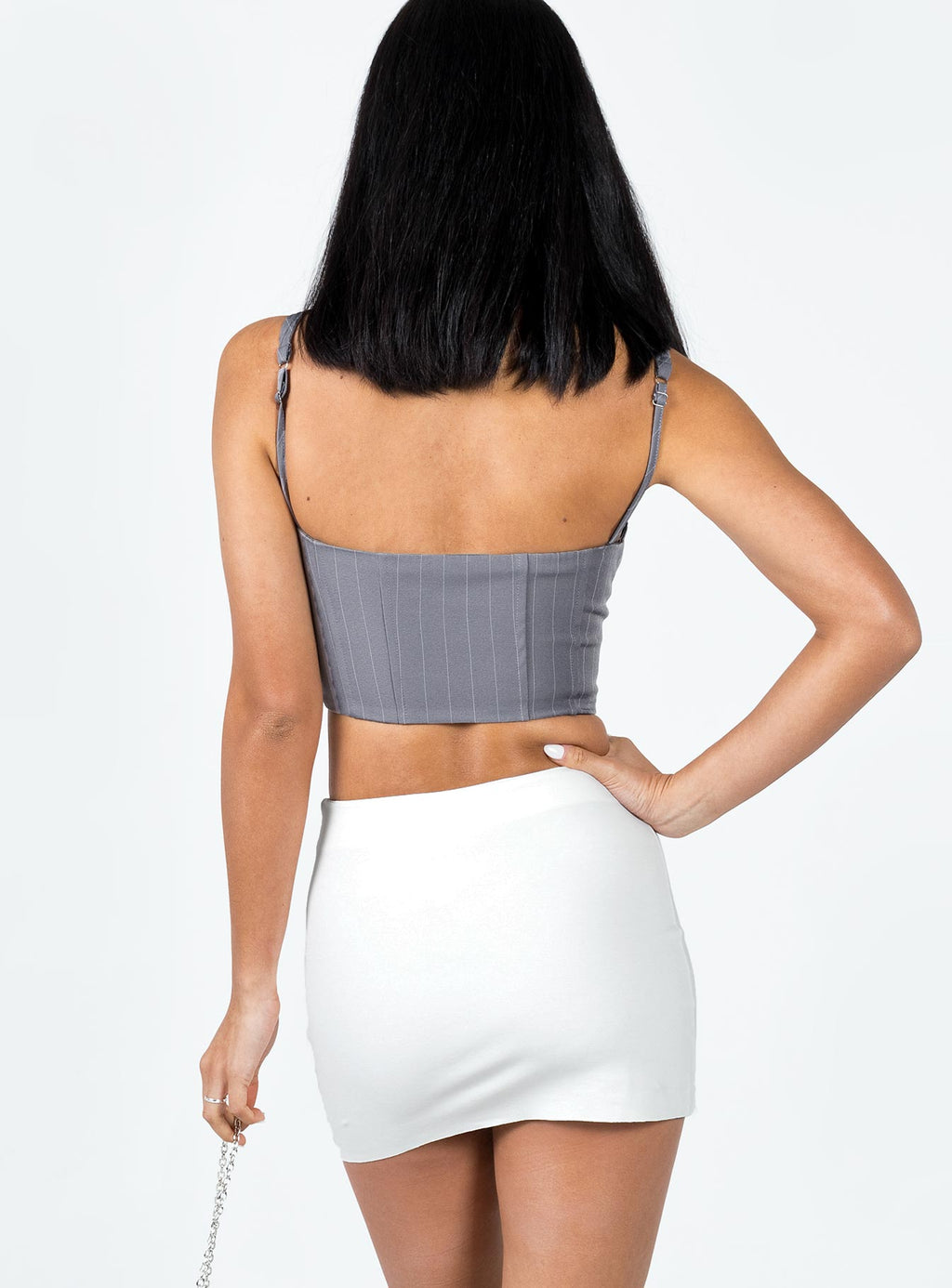 Women's Karley Low Waist Mini Skirt White | Low-rise mini skirt 3