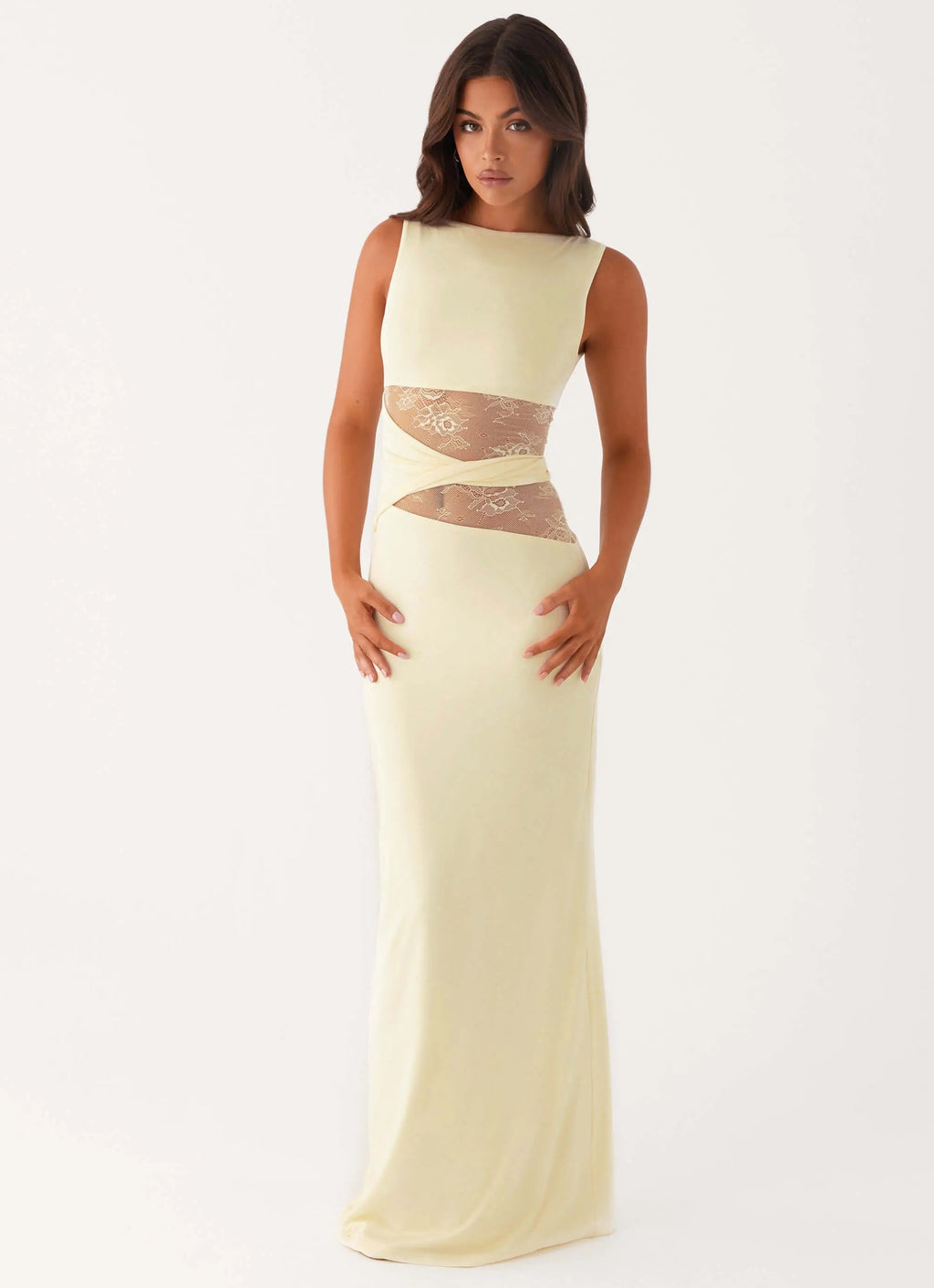 Women's Karma Collection | Maxi Dress for Women with Lace Waist Detail | Elegant Long Dress for Stunning Evening Moments 5