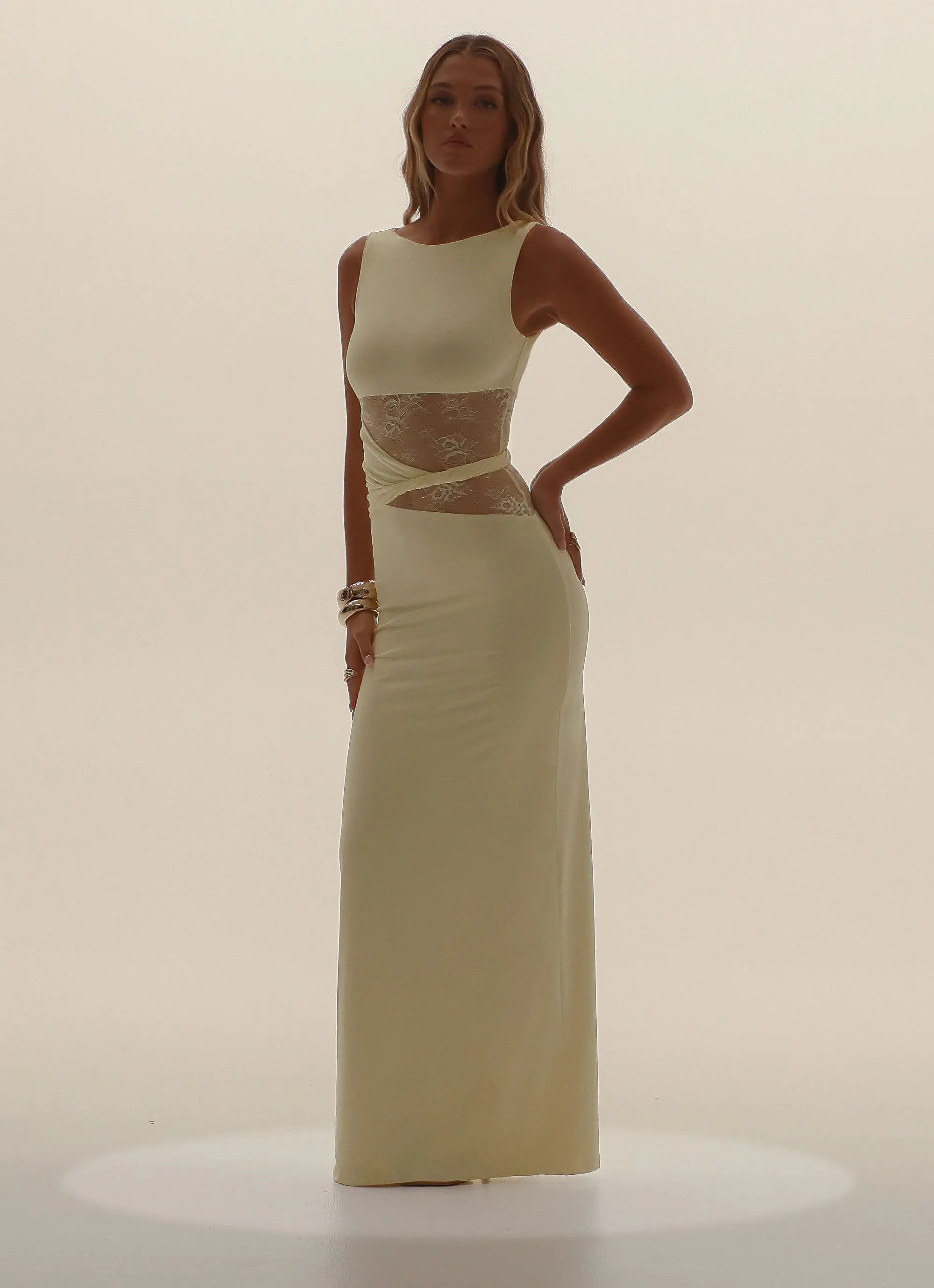 Women's Karma Collection | Maxi Dress for Women with Lace Waist Detail | Elegant Long Dress for Stunning Evening Moments 6
