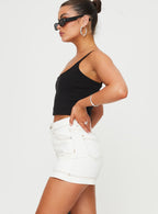 Women's Katlynne Denim Mini Skort White | Denim Skort 3