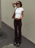 Women's Kinkirk Flared Pants Chocolate 0