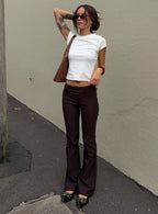 Women's Kinkirk Flared Pants Chocolate 0
