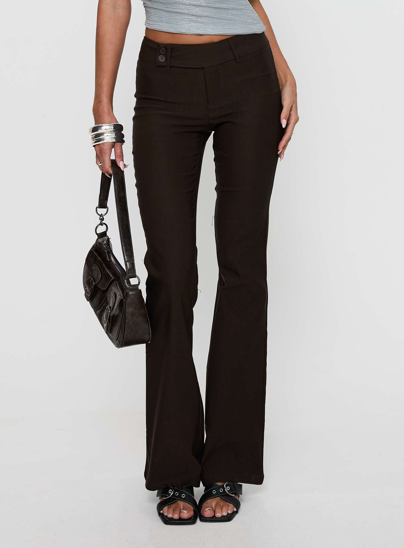 Women's Kinkirk Flared Pants Chocolate 1