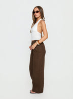 Women's Lando Low Rise Straight Leg Jeans Chocolate | Denim jeans with a low-rise fit & straight-leg cut 3