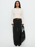 Women's Lando Low Rise Straight Leg Jeans Washed Black | Denim jeans with a low-rise fit & straight-leg cut 2
