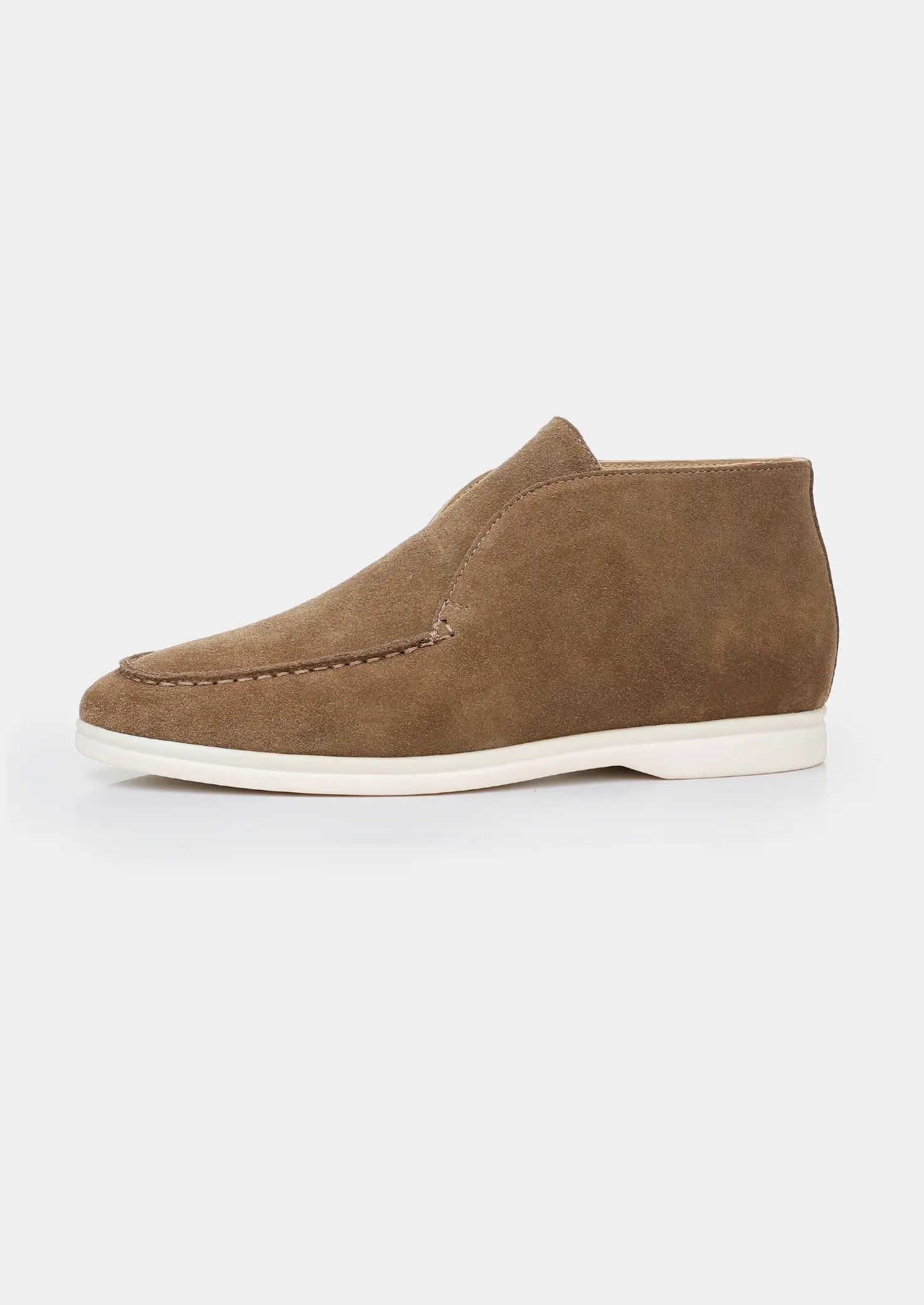 Women's Light Brown Classic Suede City Loafers 2