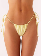 Women's Lissy Collection | Bikini Bottoms with Adjustable Side Ties | Flattering Low-Rise Fit for Beach Days | Low Rise: 1
