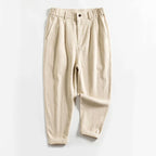 Women's Lorenzo Vitali Calf-Length Pleated Linen Pants | Fit: Regular fit with straight leg 0